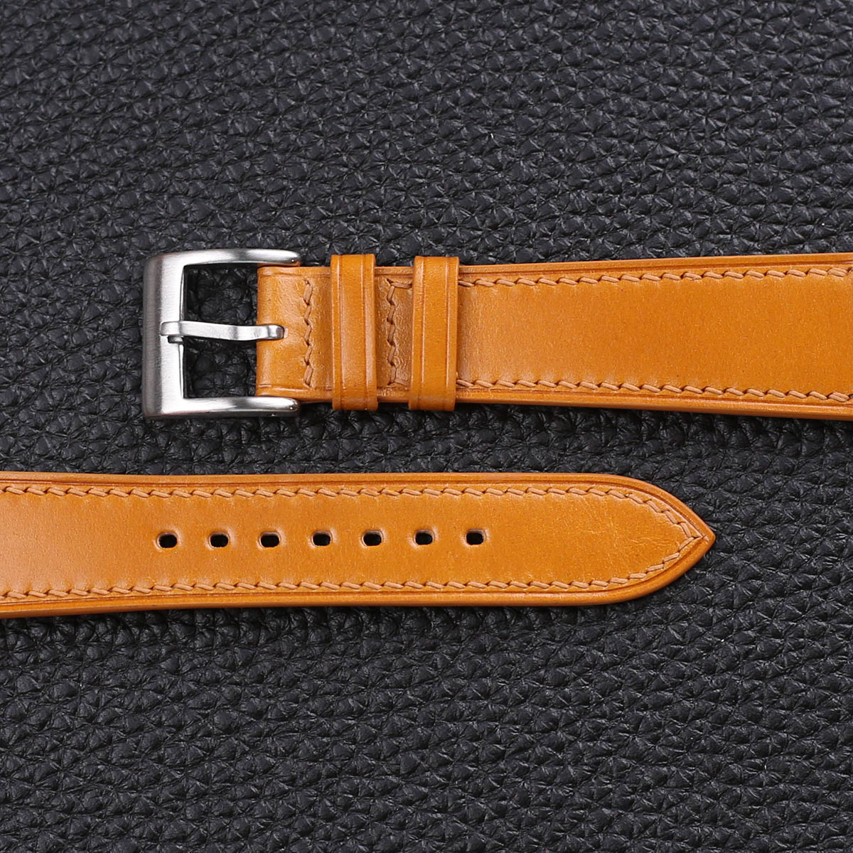 Whiskey Shell Cordovan Leather Watch Strap - Image 3