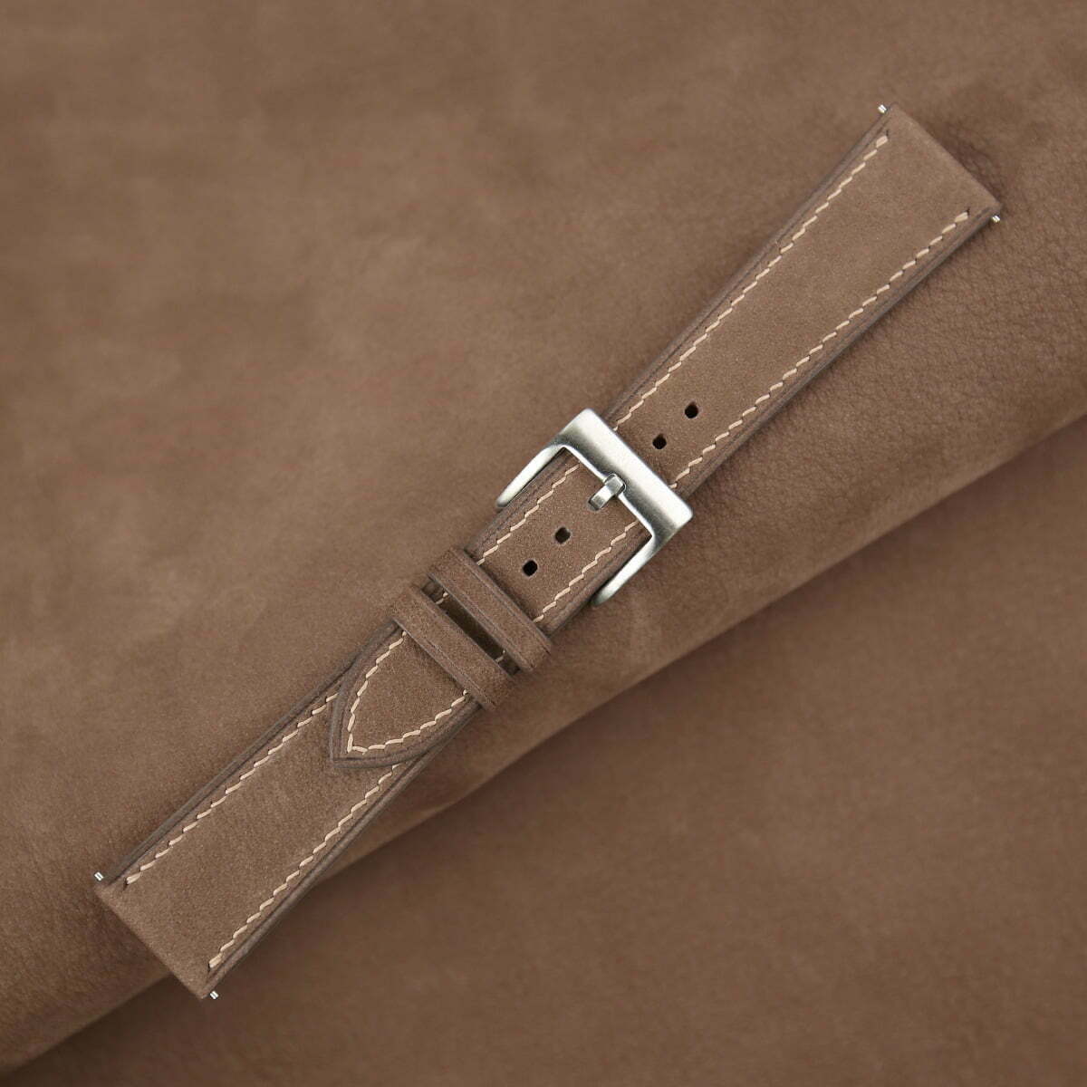 Beaver Nubuck Leather Watch Strap - Image 3