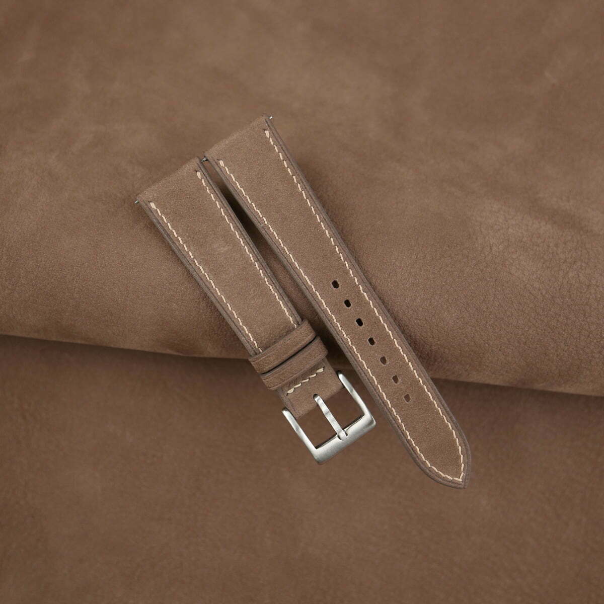 Beaver Nubuck Leather Watch Strap