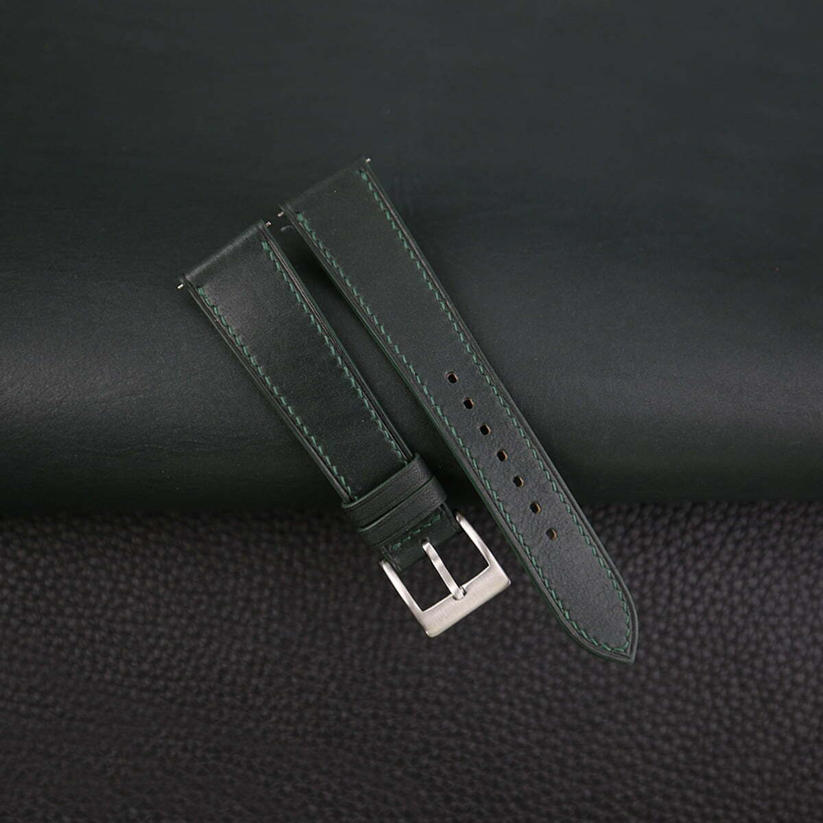 Forest Smooth Calf leather watch strap