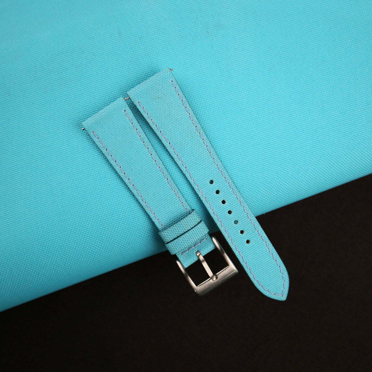 Turquoise Canvas Watch Strap