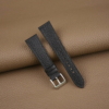 Black Togo Leather Watch Strap