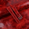 Bordeaux Waxed Leather Watch Strap