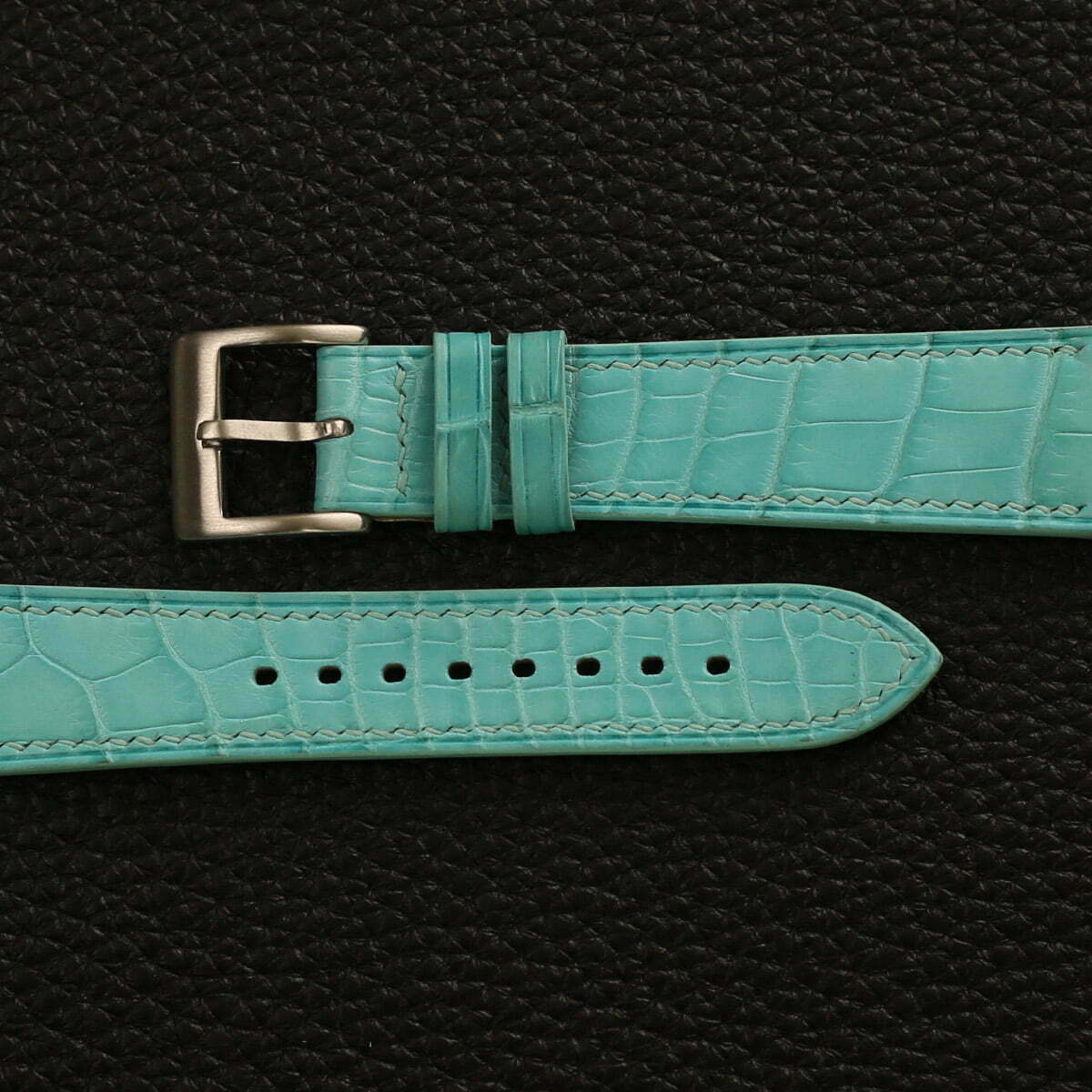 Turquoise Alligator Leather Watch Strap