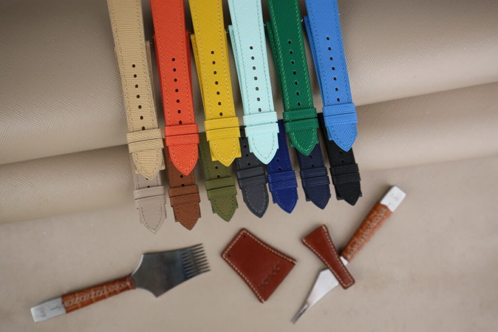 Saffiano leather handdn