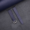 Navy Saffiano Leather Apple Watch Band