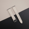 Snow Epsom Calf Leather Apple Watch Band