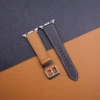 Navy Golden Epsom Calf Leather Apple Watch Band