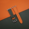 Forest Orange Epsom Calf Leather Apple Watch Band