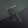 Black Green Epsom Calf Leather Apple Watch Band