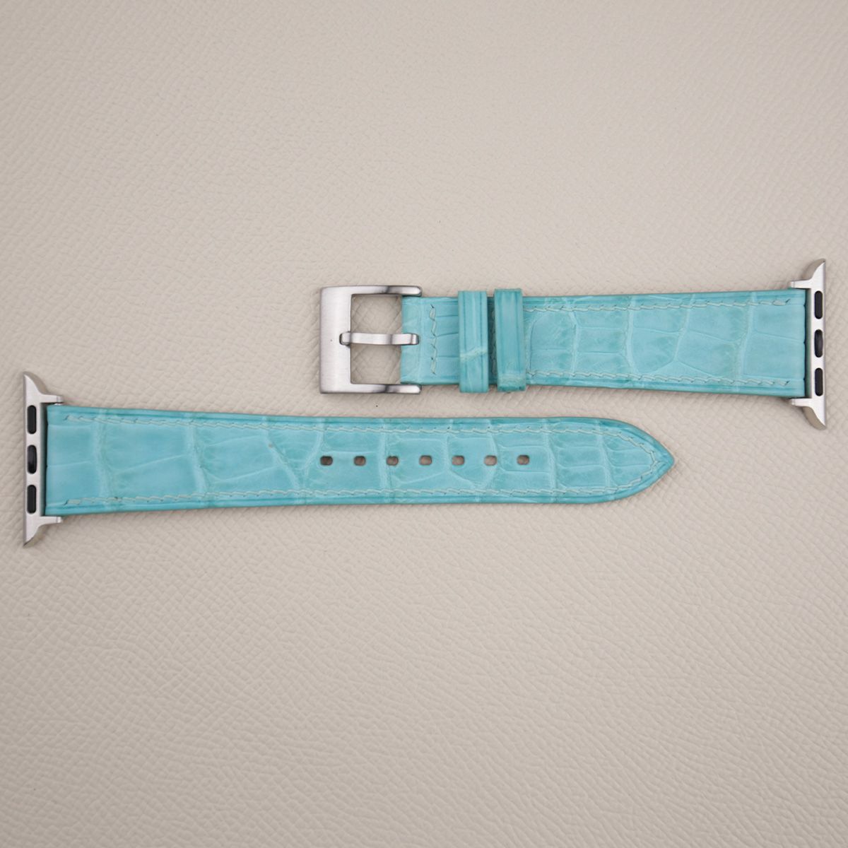 Turquoise Alligator Leather Apple Watch Band