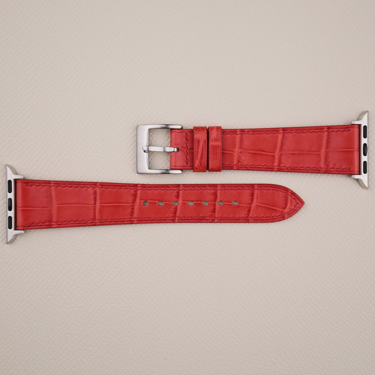 To My Daughter – Red Alligator Leather Apple Watch Band Gift for Daughter - Image 6