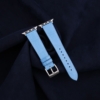Miami Blue Alligator Leather Apple Watch Band