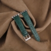Dark Green Alligator Leather Apple Watch Band