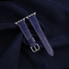 Dark Blue Alligator Leather Apple Watch Band