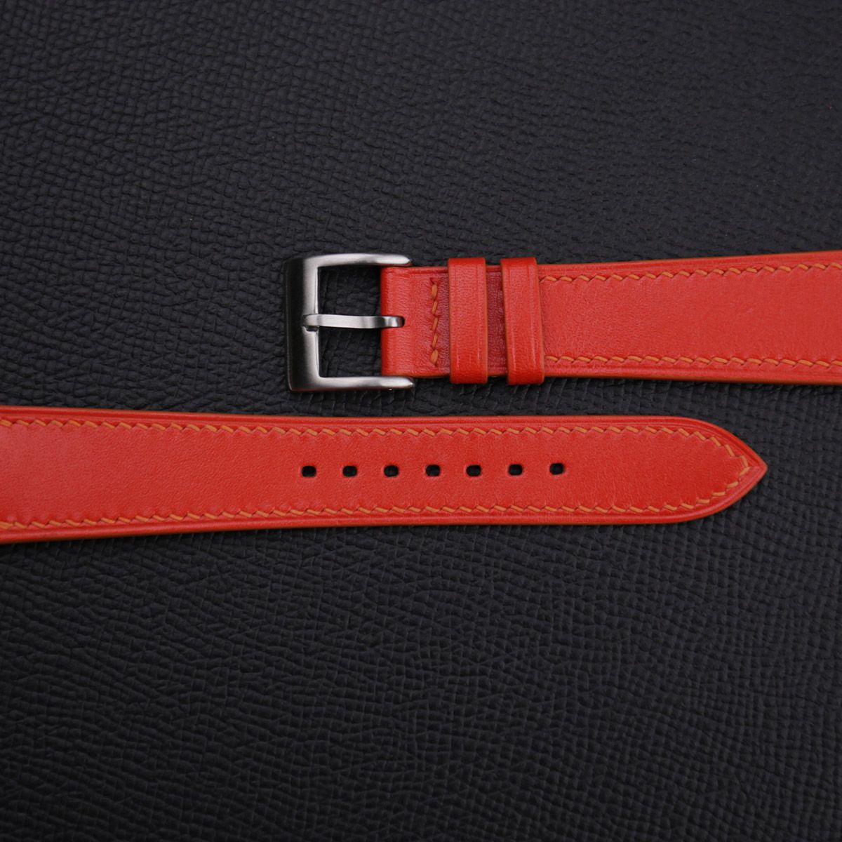 Box Calf Red Leather Watch Strap - Image 2