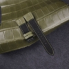 Black Sailcloth Mix Olive Alligator Watch Strap
