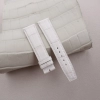 White Alligator Leather Watch Strap (Pilot Tip Shape)