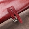 Vintage Red Lizard Leather Watch Strap