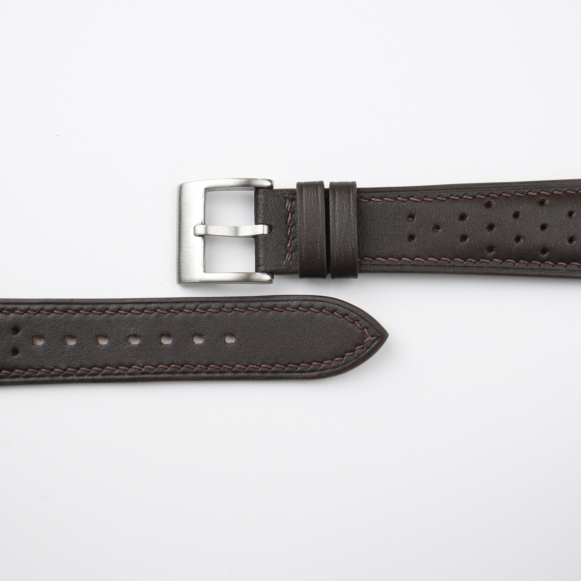 Rally Dark Brown Swift Leather Watch Strap