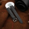 Rally Black Swift Leather Watch Strap