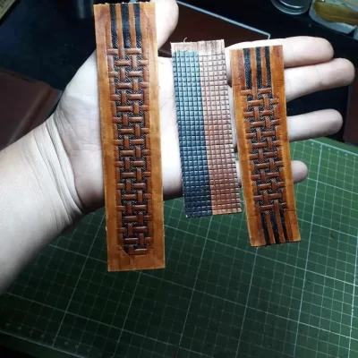 weaving looms art carving watch strap