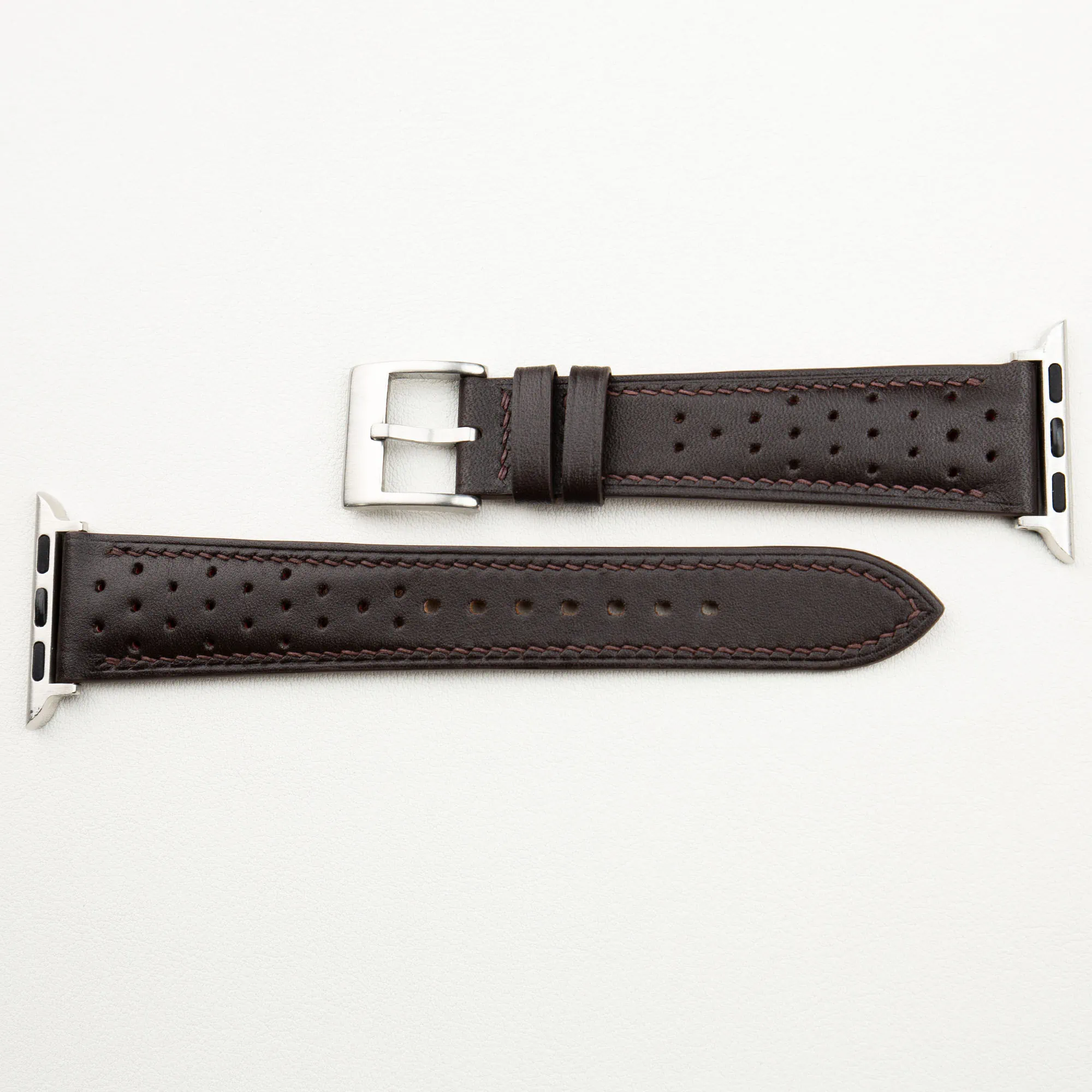 Rally Black Swift Leather Apple Watch Band