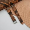 Orange Python Leather Apple watch band