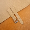Beige Waves texture calfskin Leather Watch Strap