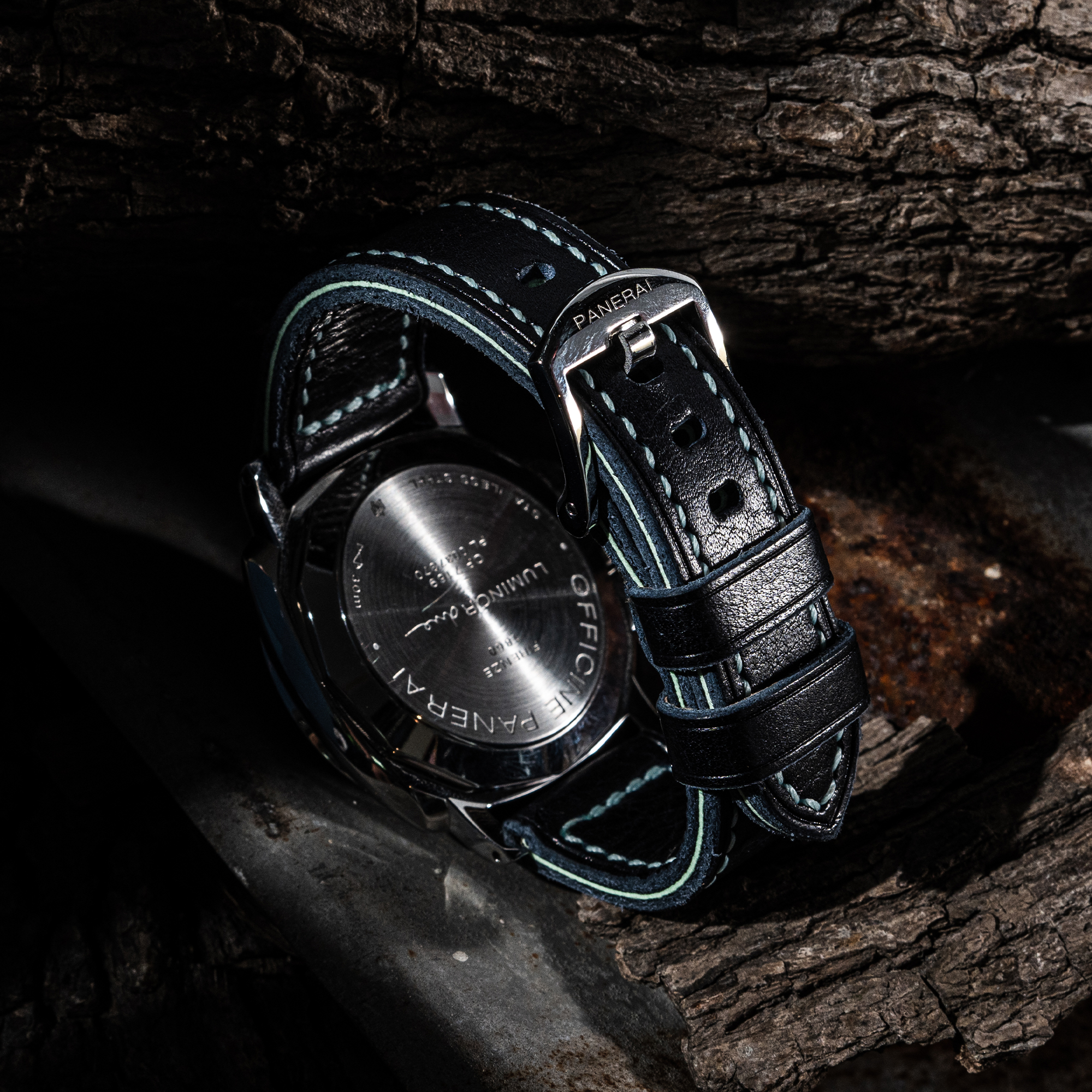 Nightmare Blue Vachetta Veg Leather Strap for PAM Watches