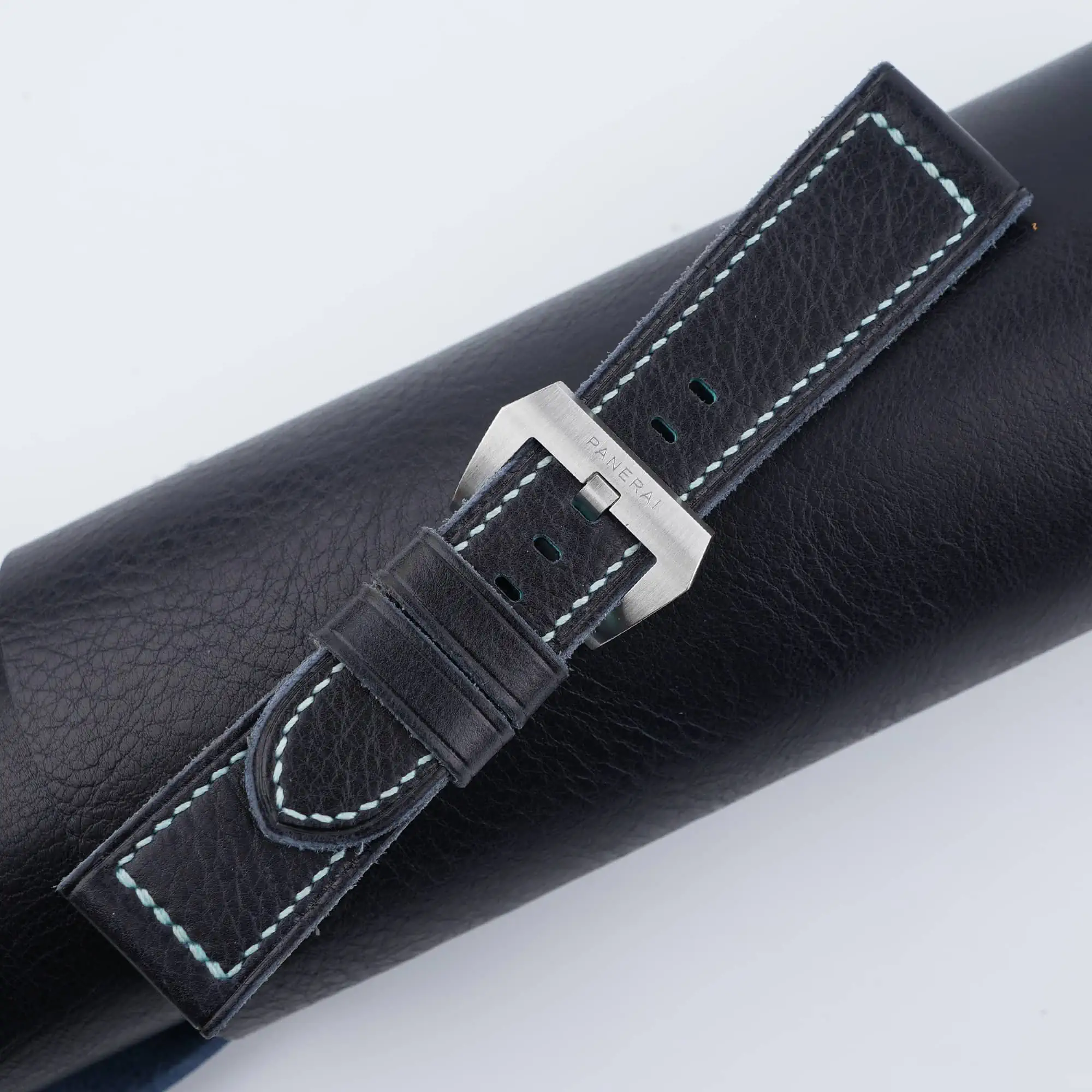Nightmare Blue Vachetta Veg Leather Strap for PAM Watches