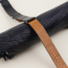 NATO Midnight Blue Alligator Lining Light Brown Alligator Leather Watch Strap