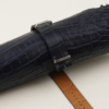 NATO Midnight Blue Alligator Lining Light Brown Alligator Leather Watch Strap