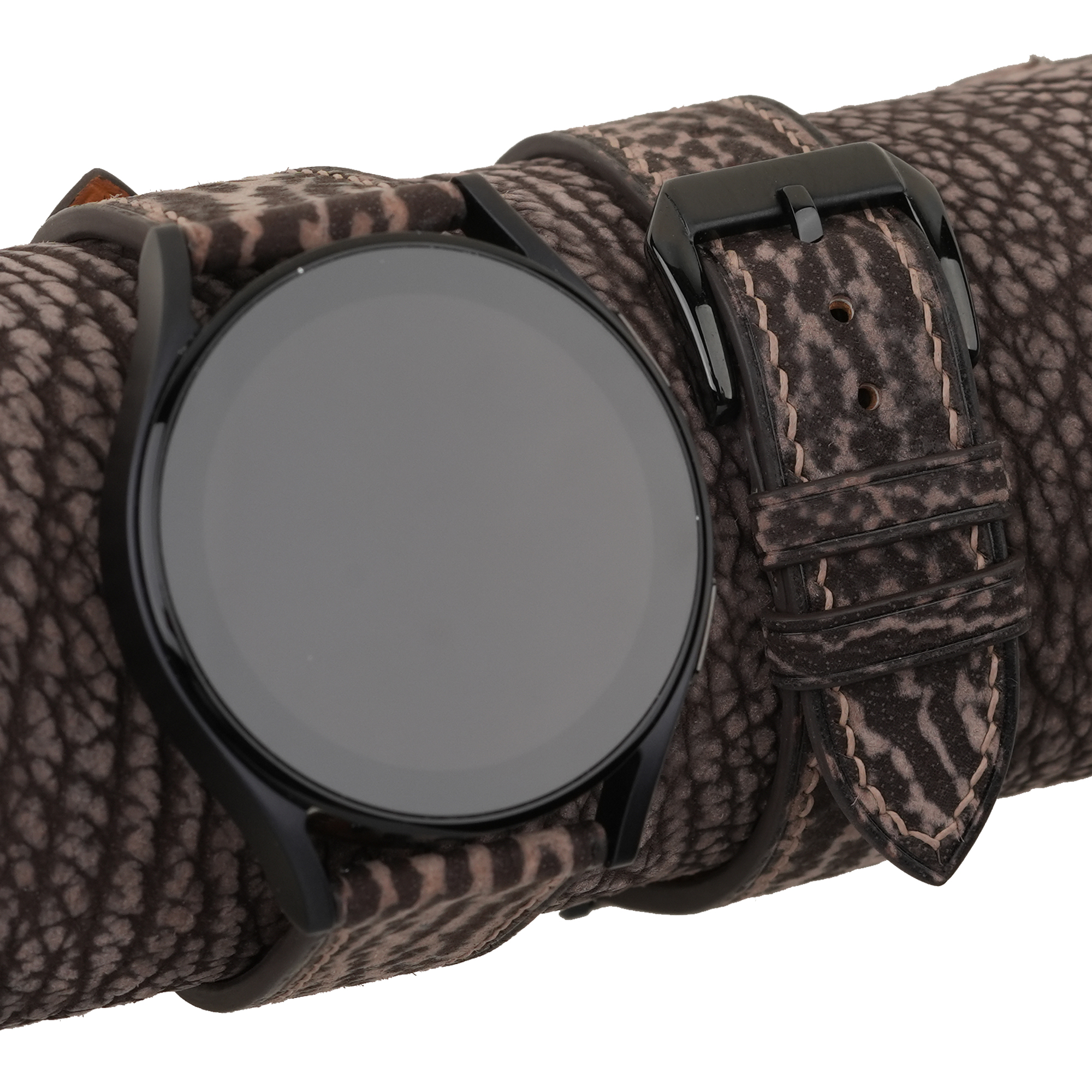 Similli watch strap with embossed pattern