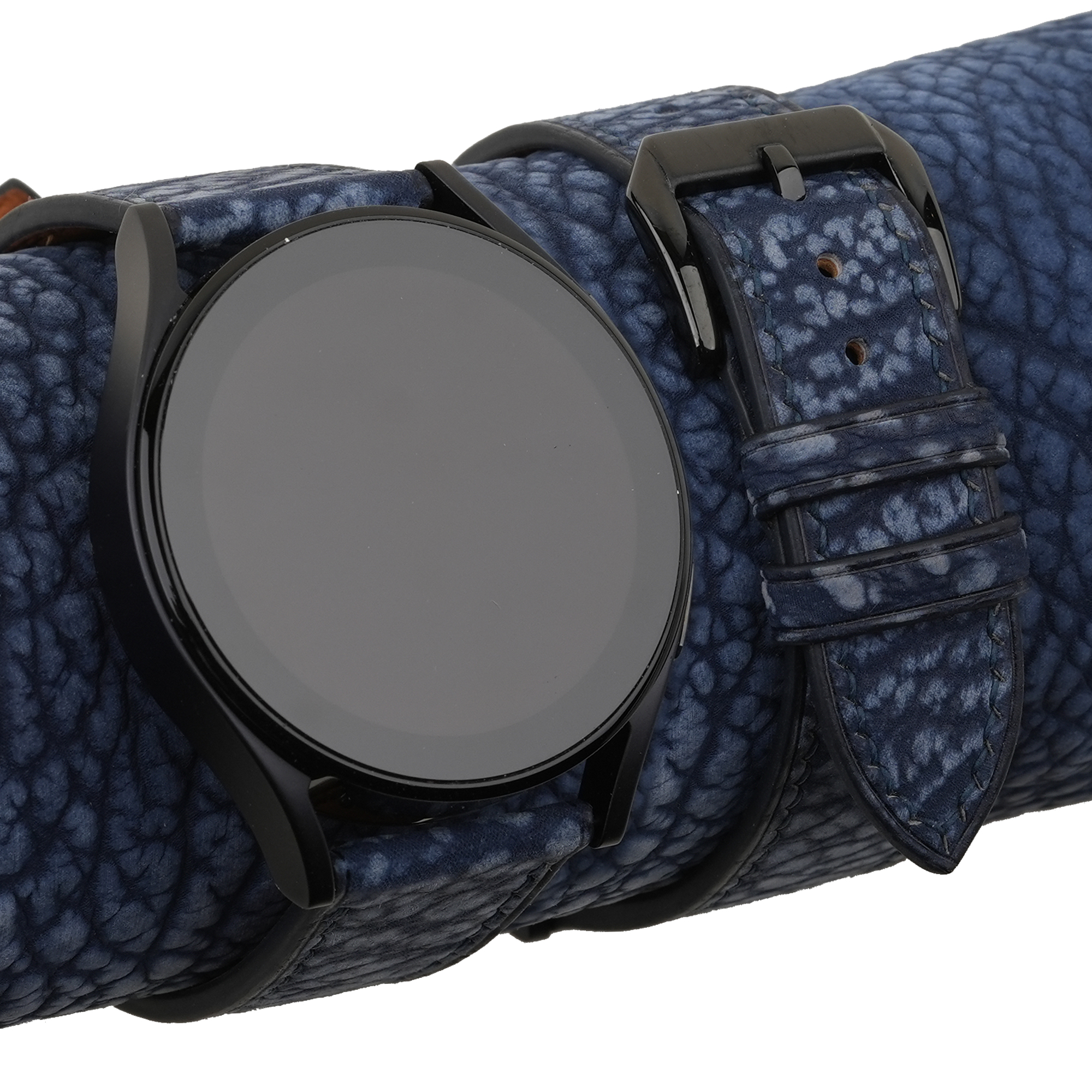 Similli watch strap with embossed pattern