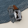 Jean Blue Shark Leather Apple Watch Band
