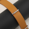 NATO Sesame Epsom Lining Sesame Epsom Leather Watch Strap