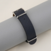 NATO Navy Epsom Lining Sesame Epsom Leather Watch Strap