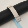 NATO Pearl White Epsom Lining Turquoise Epsom Leather Watch Strap
