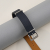 NATO Navy Epsom Lining Sesame Epsom Leather Watch Strap