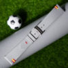 Light Grey Epsom Leather Spain Flag Watch Strap