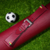 Red Calfskin Leather Portugal Flag Watch Strap