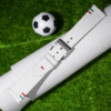 White Calfskin Leather Italy Flag Watch Strap