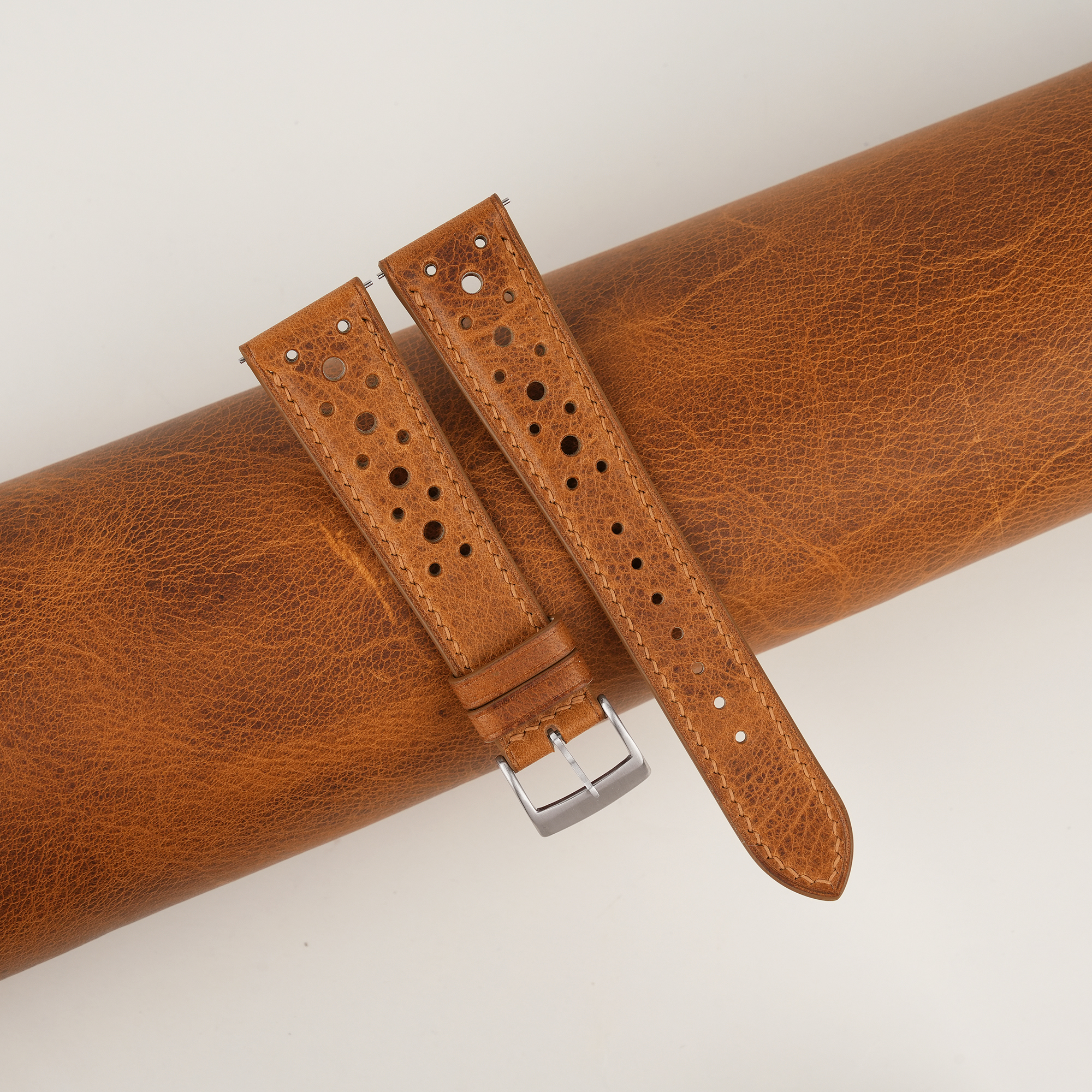Similli watch strap with embossed pattern