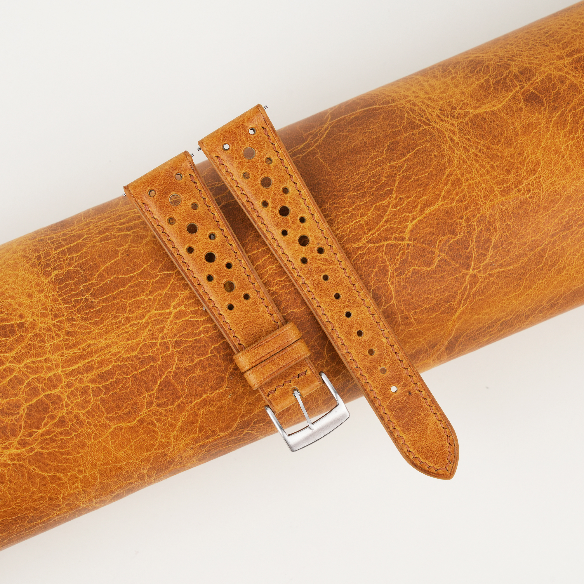 Similli watch strap with embossed pattern
