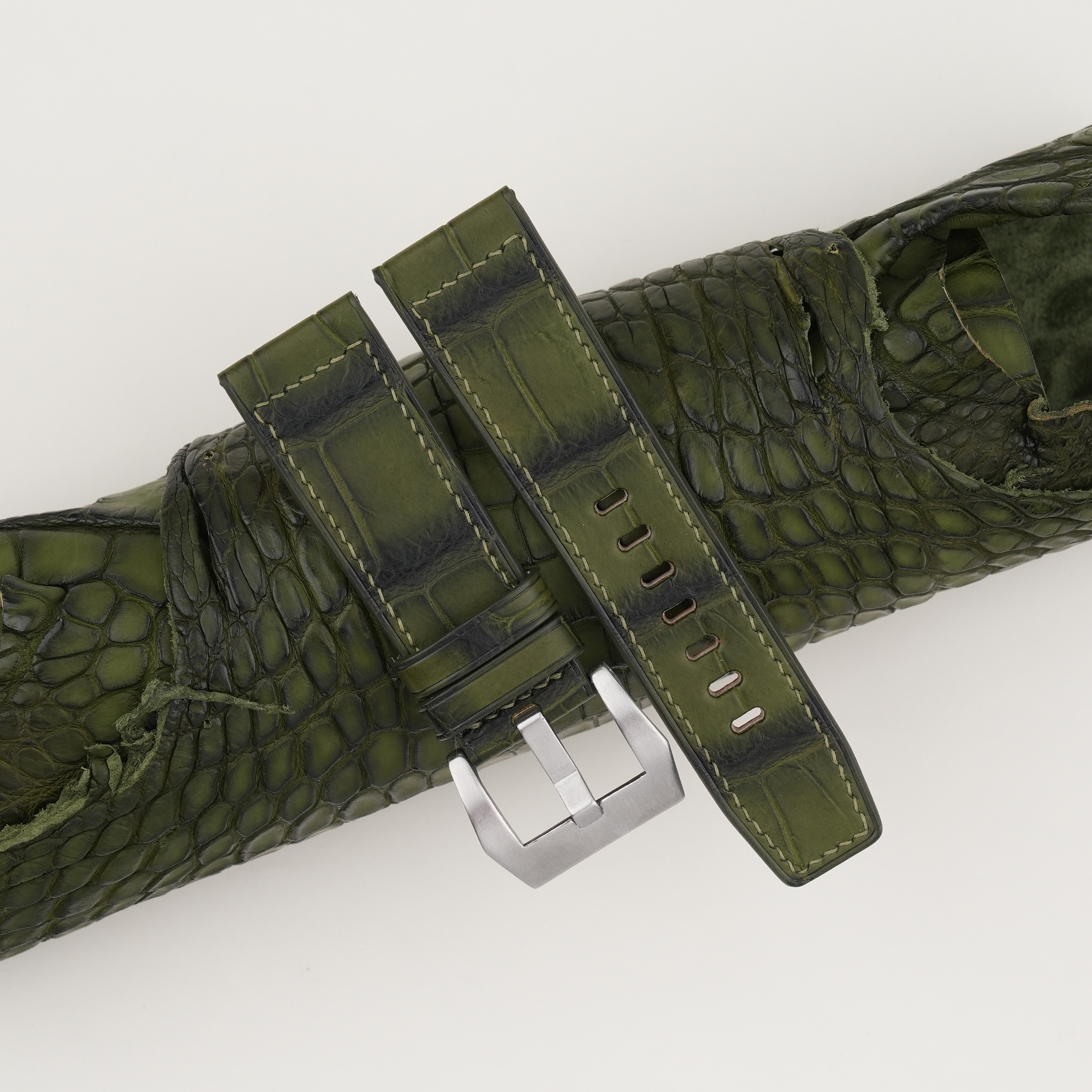 Similli watch strap with embossed pattern