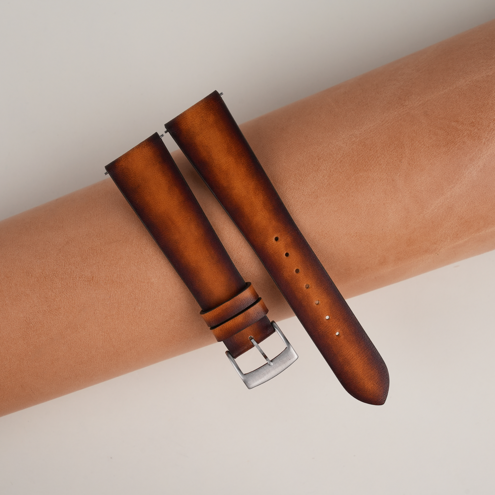 Similli watch strap with embossed pattern